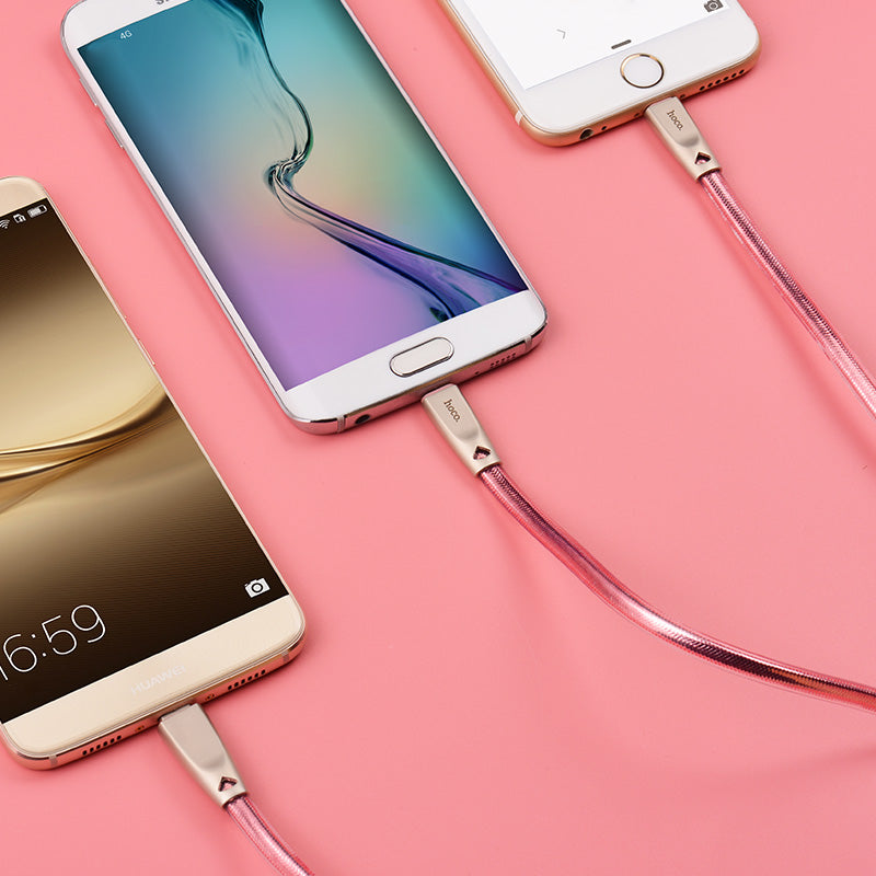 Cable USB to Lightning Micro-USB Type-C «U9» charging wire