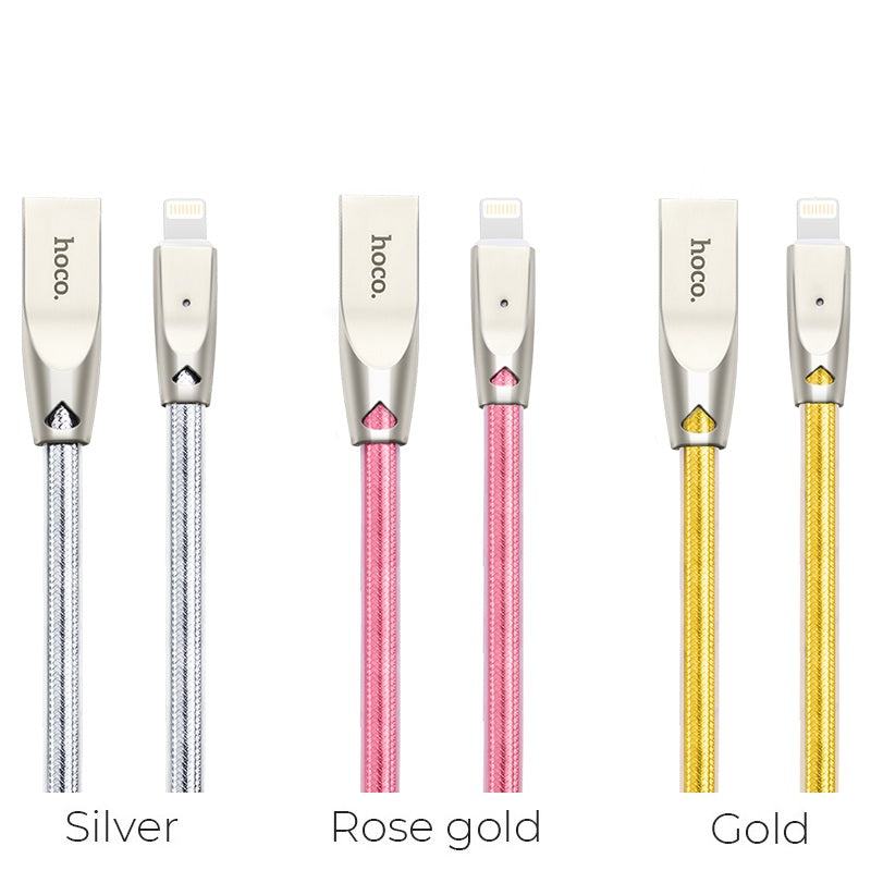 Cable USB to Lightning «U9» charging data sync