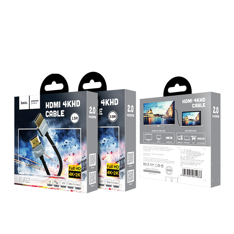Cable HDTV to HDTV 4K “UA12” aluminum alloy shell