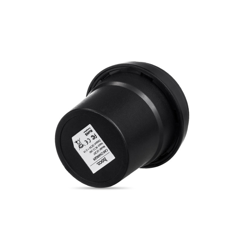 Car charger «UC207» cup shape dual USB dual cigarette lighter