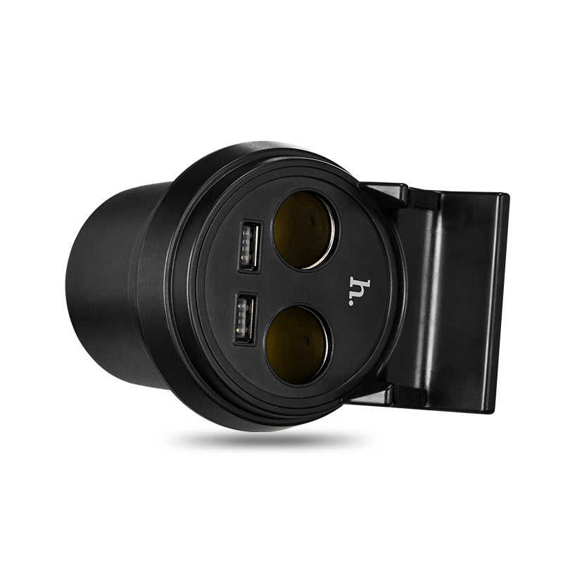 Car charger «UC207» cup shape dual USB dual cigarette lighter