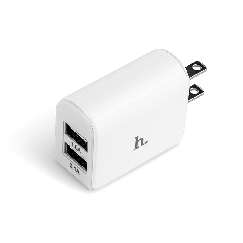 Wall charger “UH204” US plug dual USB charging adapter