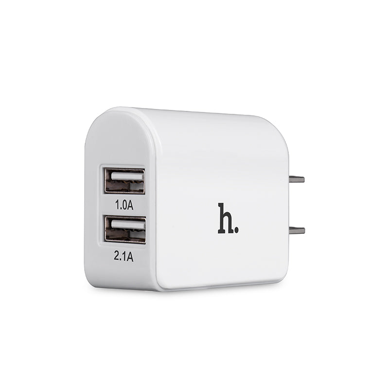 Wall charger “UH204” US plug dual USB charging adapter
