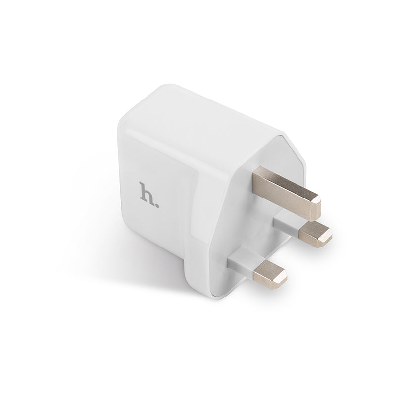 Wall charger “UH205” UK plug dual USB charging adapter