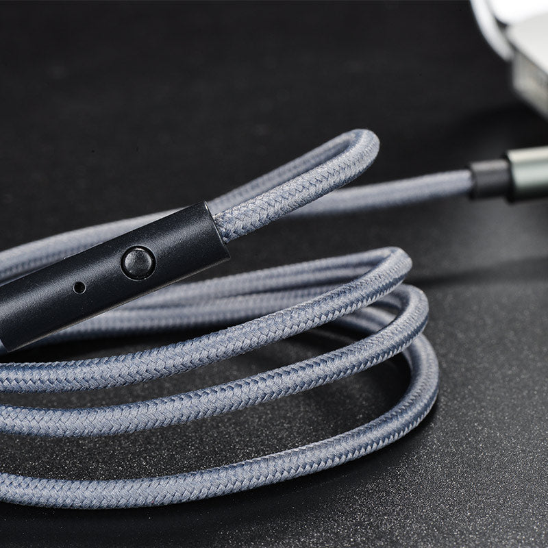 Cable 3.5mm to 3.5mm “UPA04 Noble sound” AUX with mic and button