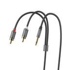 Cable dual RCA to 3.5mm “UPA10” audio plated plugs
