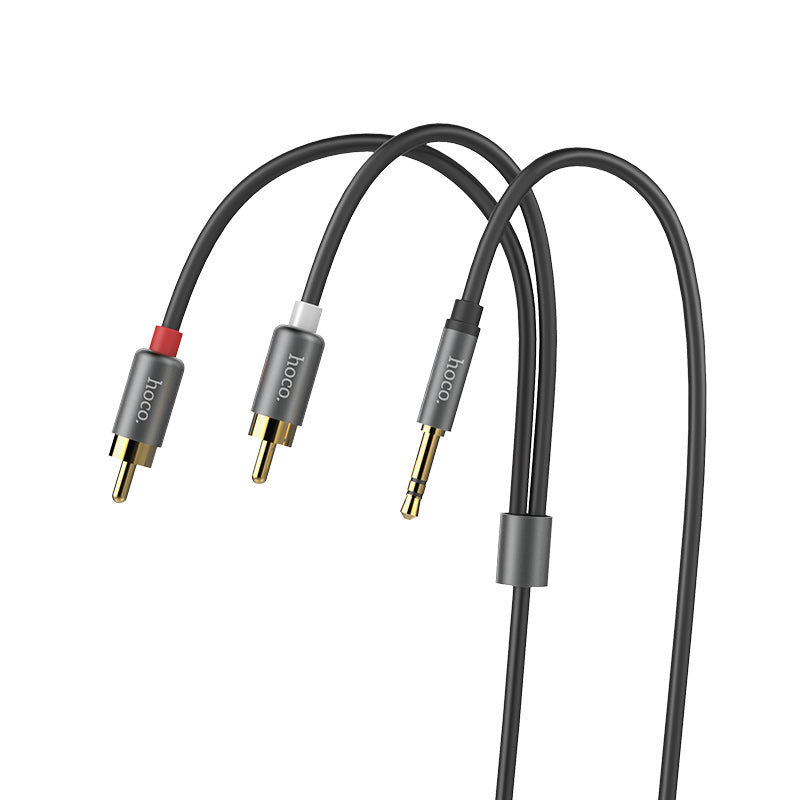 Cable dual RCA to 3.5mm “UPA10” audio plated plugs