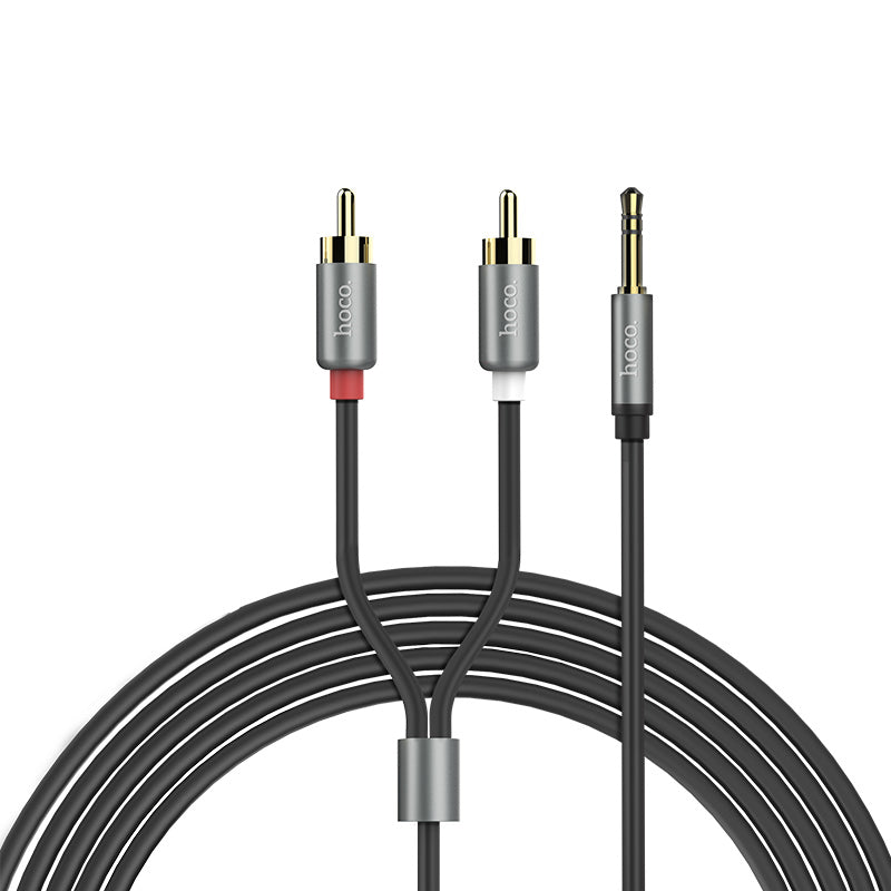 Cable dual RCA to 3.5mm “UPA10” audio plated plugs