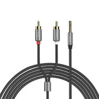 Cable dual RCA to 3.5mm “UPA10” audio plated plugs