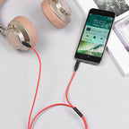 Cable 3.5mm to 3.5mm “UPA12” audio AUX TPE braid with microphone