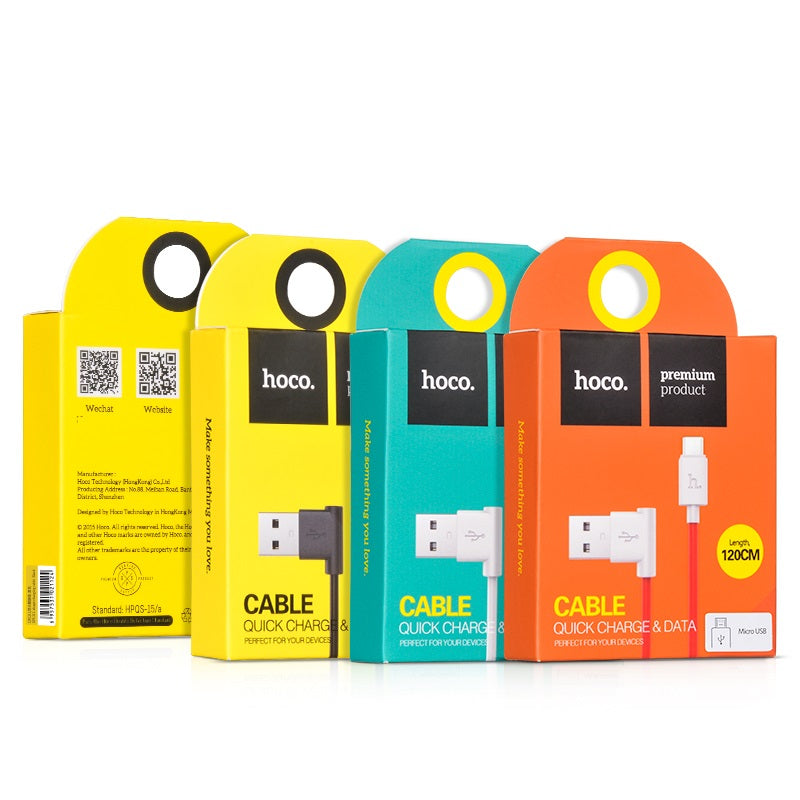 Cable USB to Micro-USB «UPM10» angled charging data sync