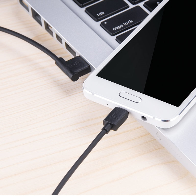 Cable USB to Micro-USB «UPM10» angled charging data sync