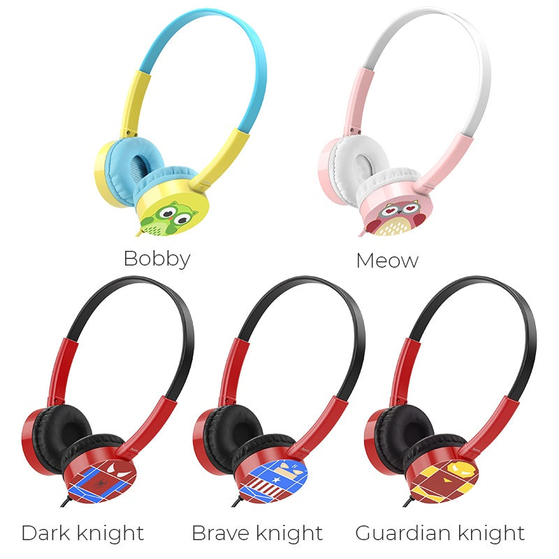 Wired headphones “W15 Exceptional sound” with mic adjustable head beam