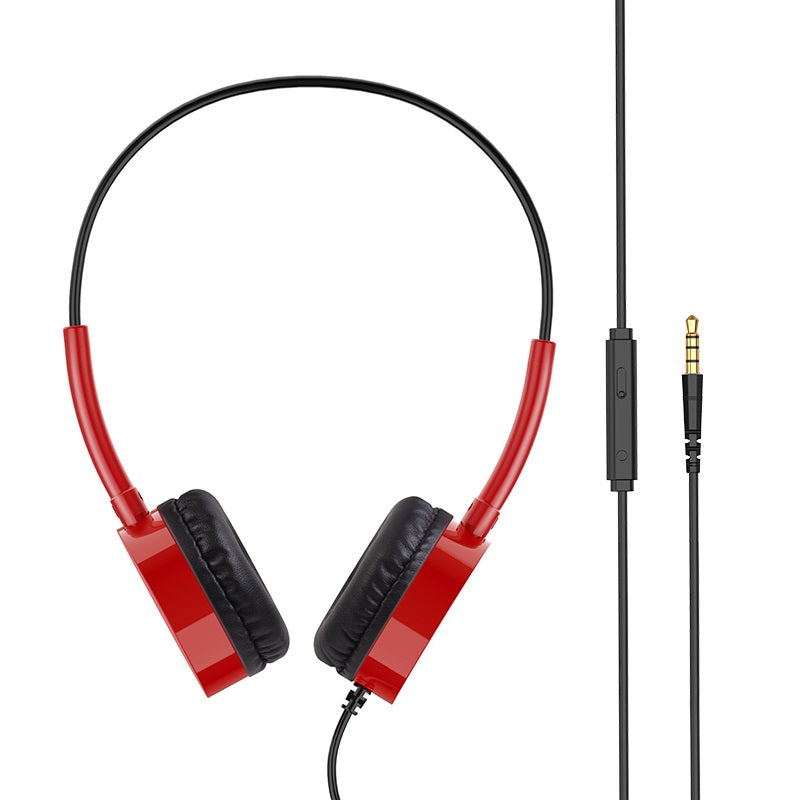 Wired headphones “W15 Exceptional sound” with mic adjustable head beam