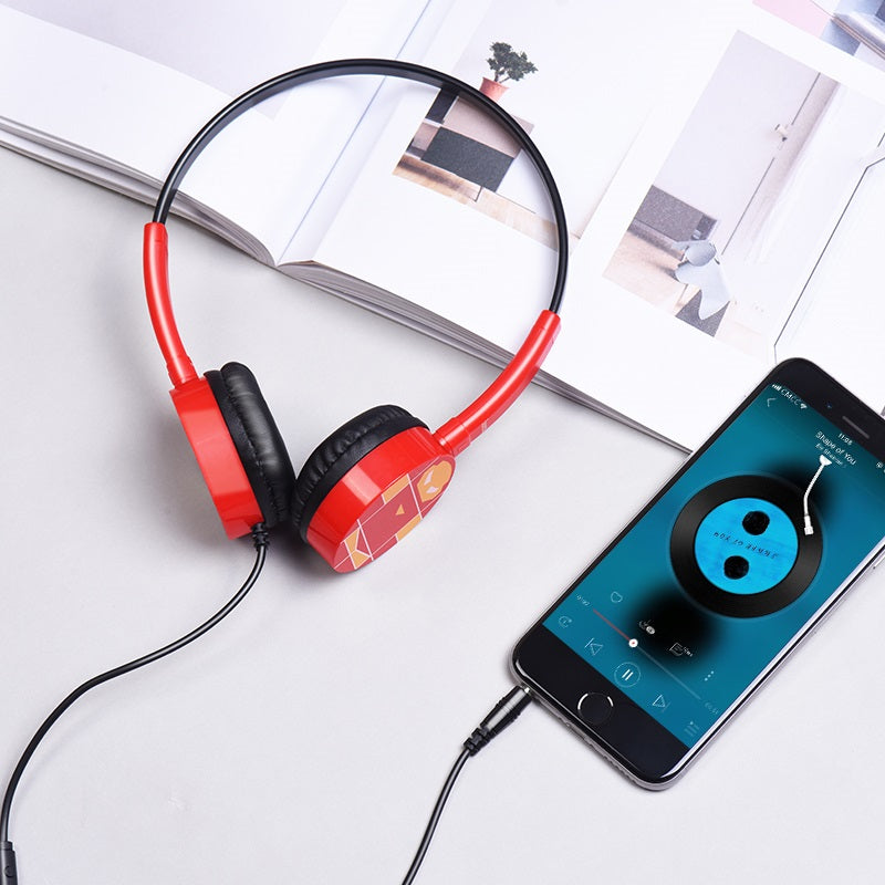 Wired headphones “W15 Exceptional sound” with mic adjustable head beam