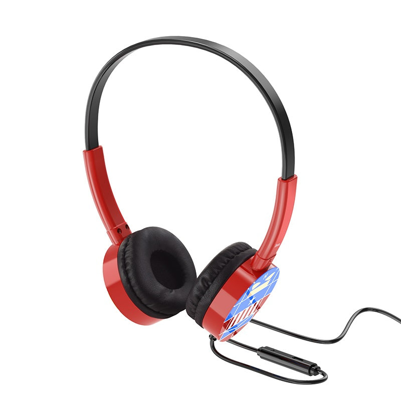 Wired headphones “W15 Exceptional sound” with mic adjustable head beam