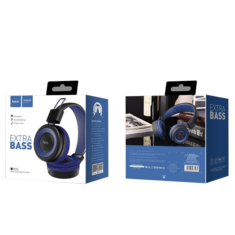 Headphones “W16 Cool motion” wireless and wired adjustable head beam