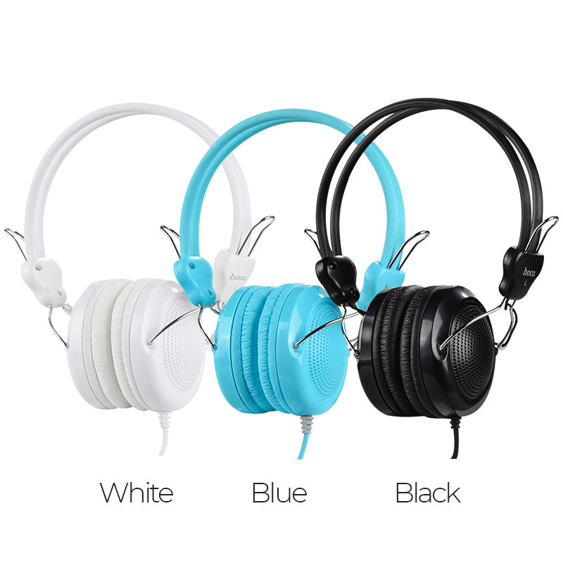 Wired headphones “W5 Manno” with mic adjustable head beam