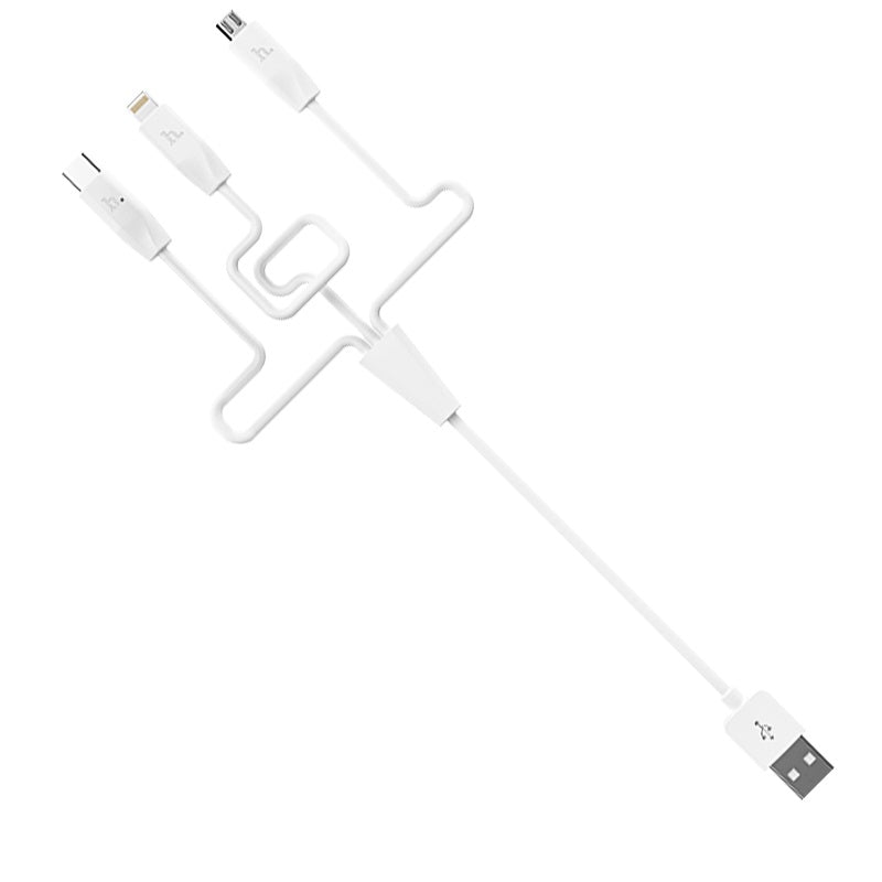 Cable USB to Lightning Micro-USB Type-C «X1» charging wire
