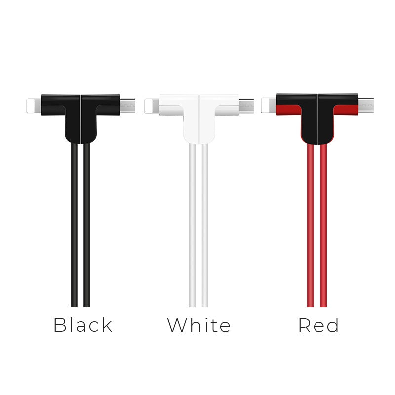 Cable «X12 Magnetic 2in1» charging USB to Lightning & Micro USB