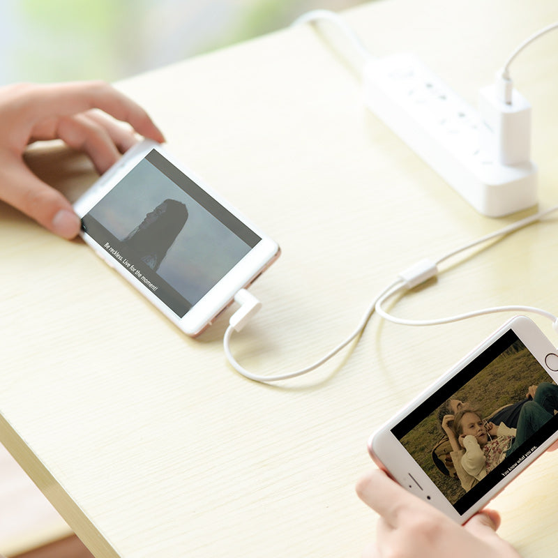 Cable «X12 Magnetic 2in1» charging USB to Lightning & Micro USB