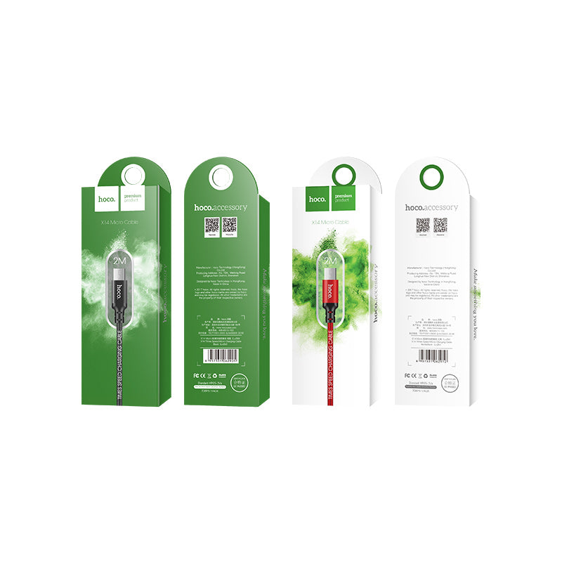 Cable «X14 Times speed» charging data Micro-USB