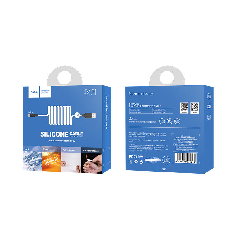Cable «X21 Silicone» charging data Micro-USB
