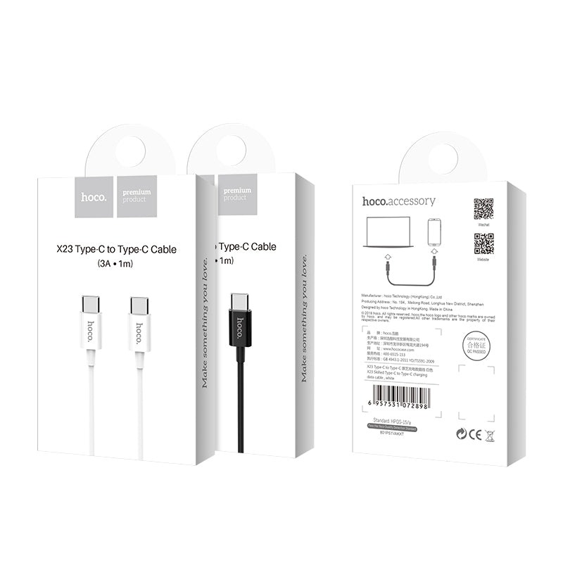 Cable «X23 Skilled» charging data Type-C to Type C