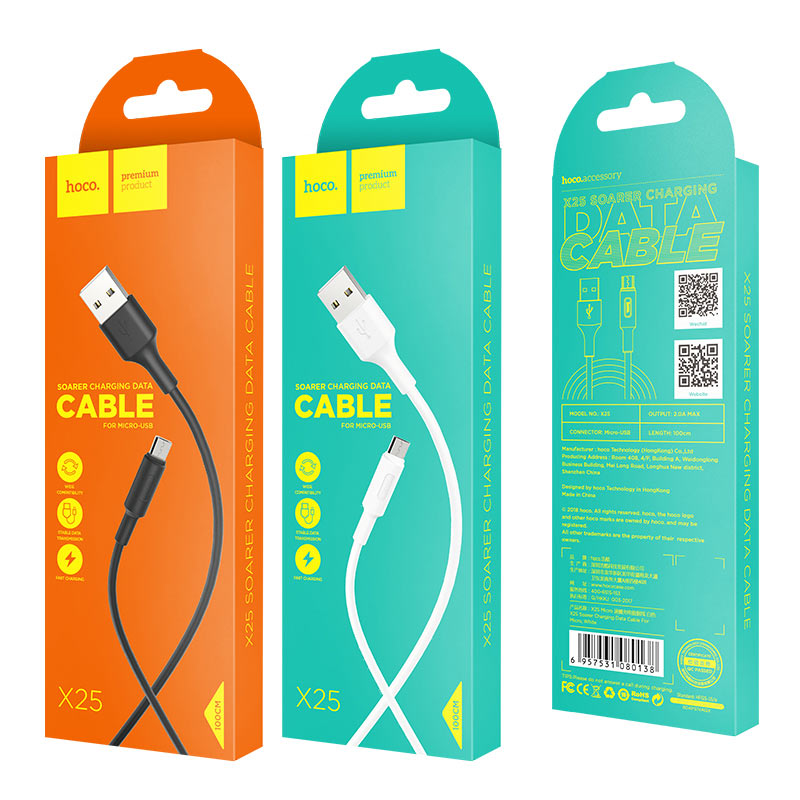 Cable USB to Micro-USB «X25 Soarer» charging data sync