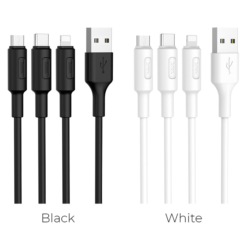 Cable USB to Lightning Micro-USB Type-C «X25 Soarer» charging wire
