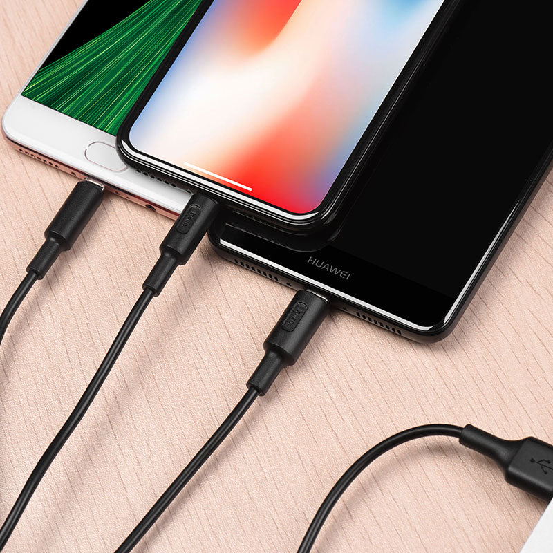 Cable USB to Lightning Micro-USB Type-C «X25 Soarer» charging wire