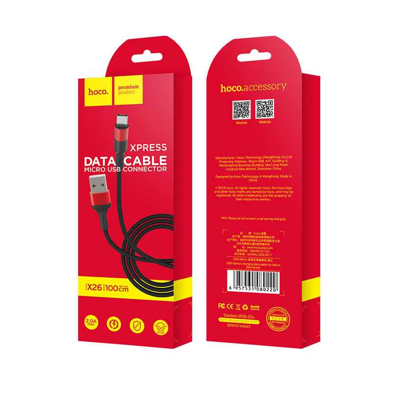 Cable USB to Micro-USB «X26 Xpress» charging data sync