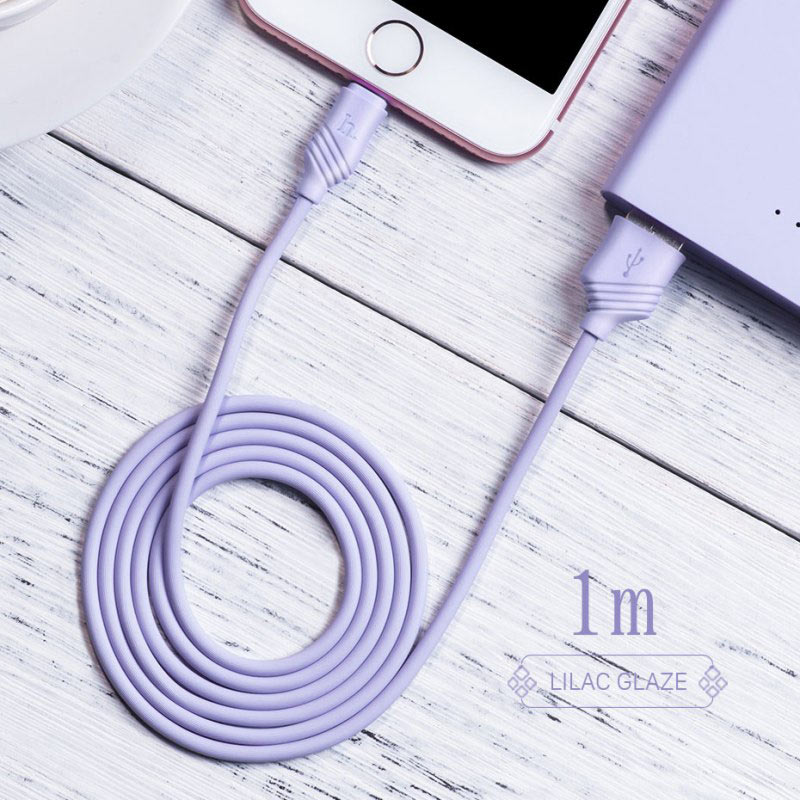 Cable USB to Lightning «X6 Khaki» charging data sync