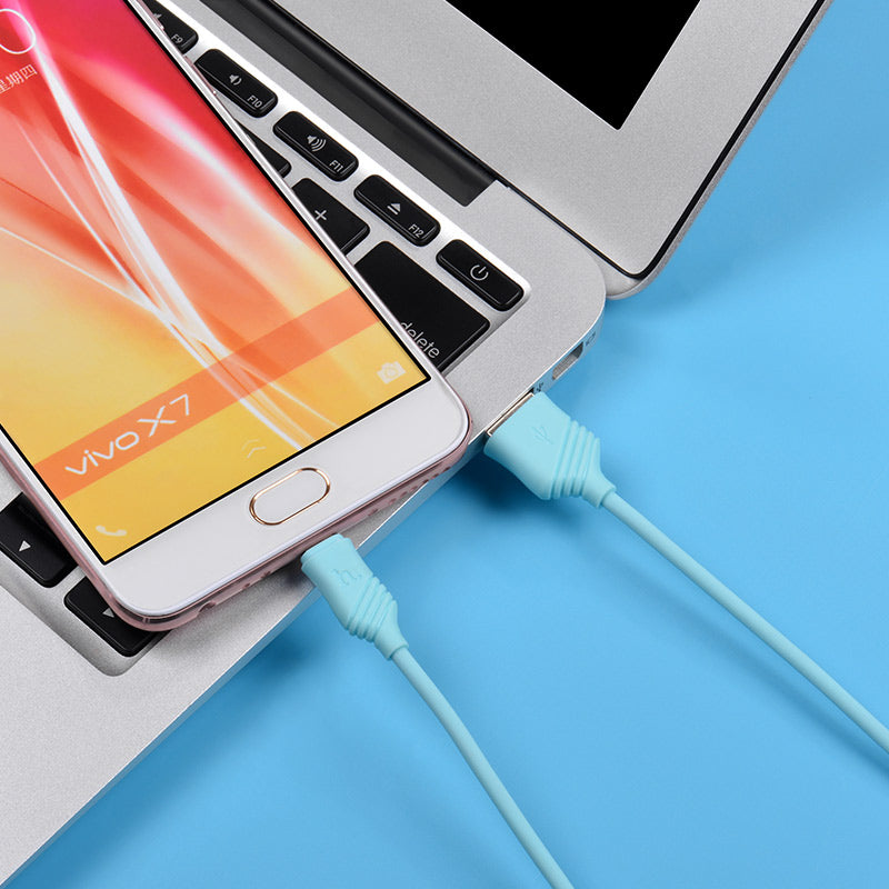 Cable USB to Micro-USB «X6 Khaki» charging data sync