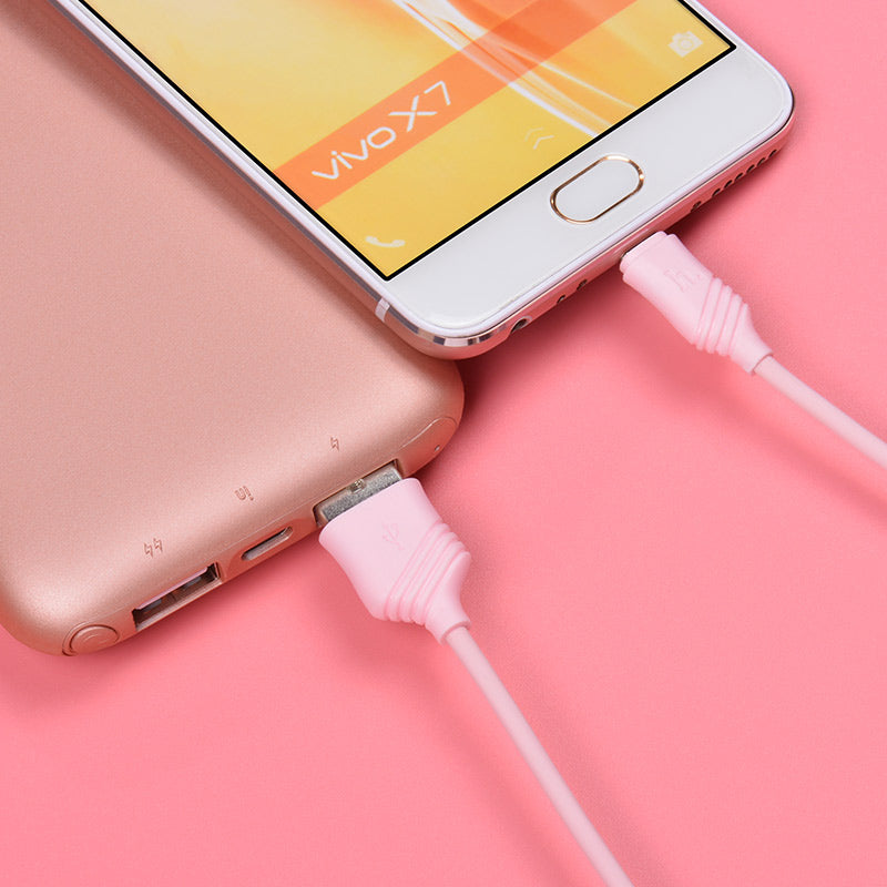Cable USB to Micro-USB «X6 Khaki» charging data sync
