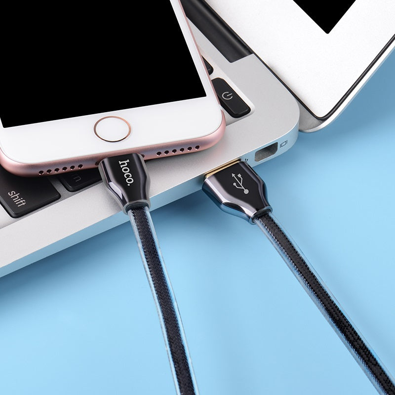 Cable USB to Lightning «X7 Golden» charging data sync