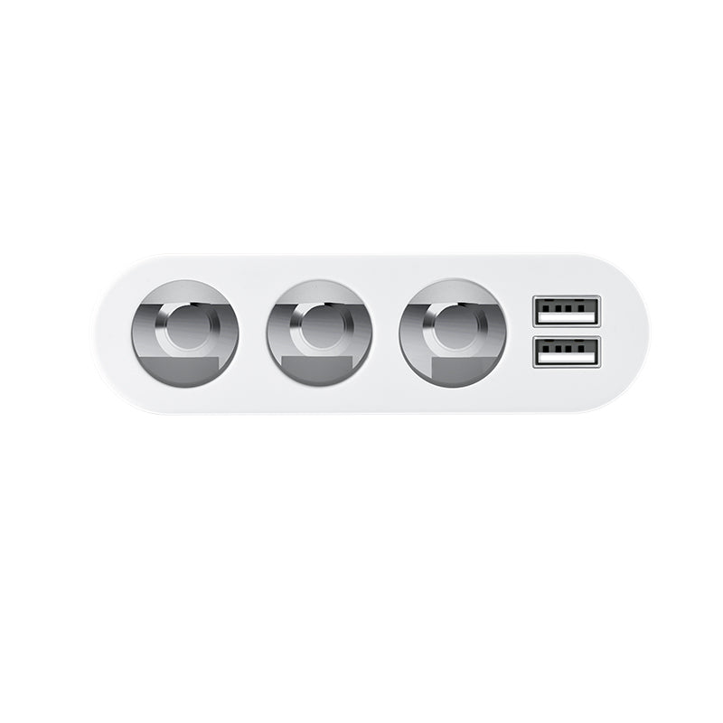 Car charger “Z13” dual USB three cigarette lighter ports