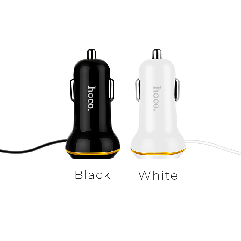 Car charger “Z14” single USB built in spring cable