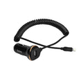 Car charger “Z14” single USB built in spring cable