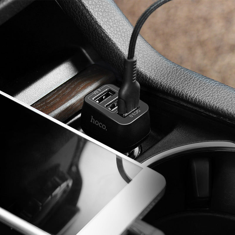 Car charger “Z15B Kuso” three USB QC3.0