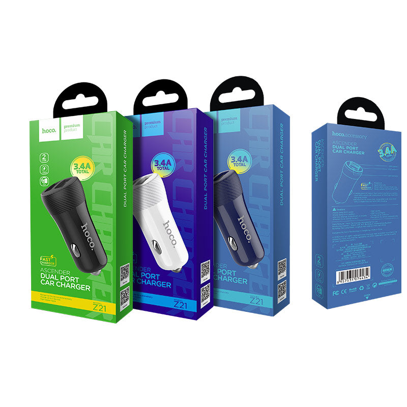 Car charger «Z21 Ascender» dual USB 3.4A