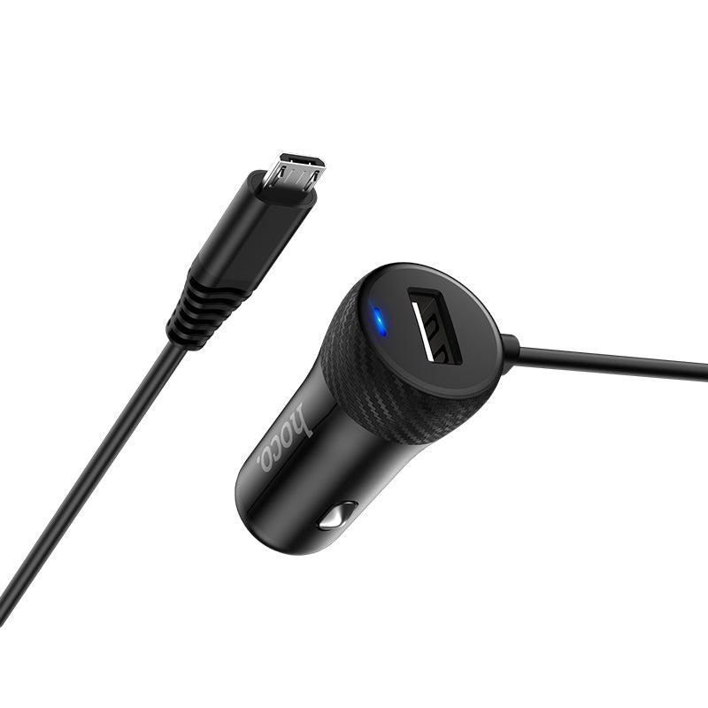 Car charger «Z21A Ascender» single USB built-in cable