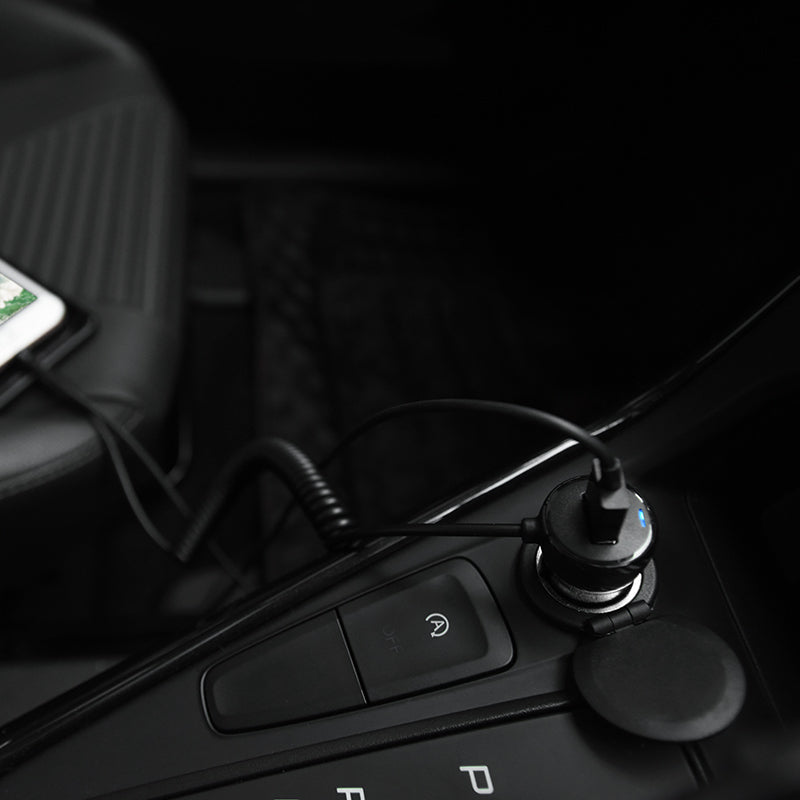 Car charger «Z21A Ascender» single USB built-in cable