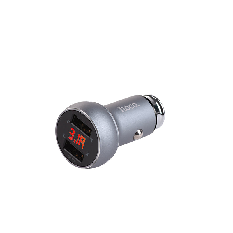 Car charger «Z22» double USB digital display 3.1A 15.5W