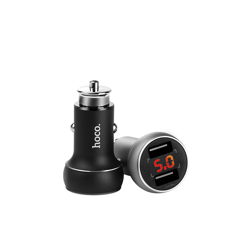 Car charger «Z22» double USB digital display 3.1A 15.5W