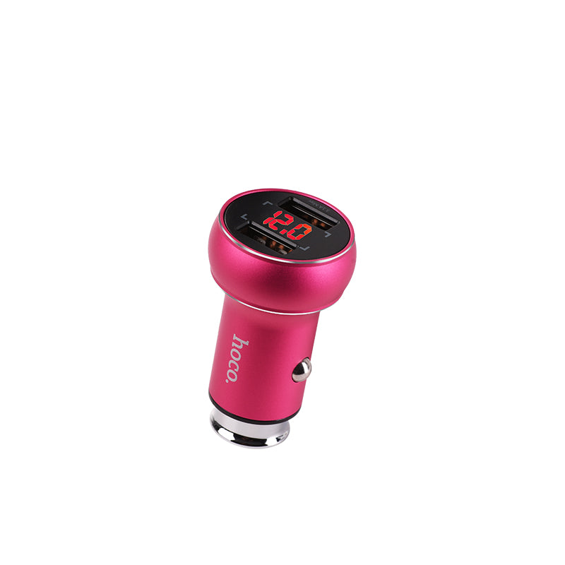 Car charger «Z22» double USB digital display 3.1A 15.5W