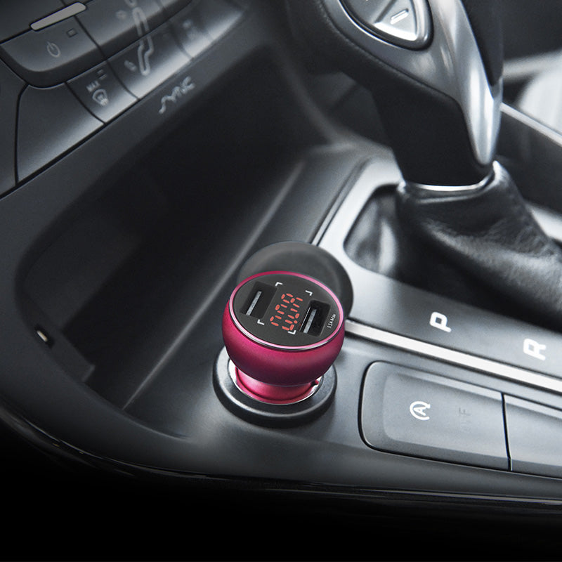 Car charger «Z22» double USB digital display 3.1A 15.5W