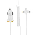 Car charger “Z5” single USB built-in 3 in 1 charging cable